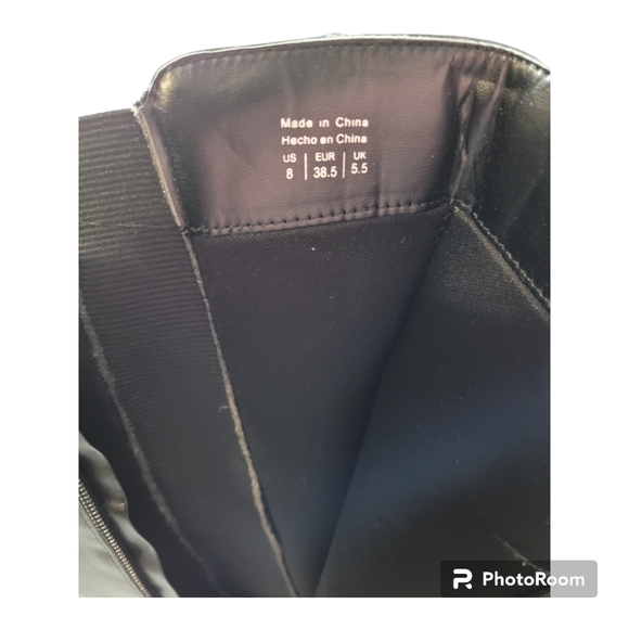 Black Wedge Boots - Picture 4 of 5